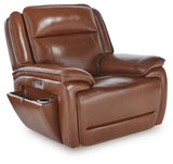 Healy Pier Chocolate Power Reclining Sofa, Loveseat and Recliner (Online Special Price) - Ornate Home