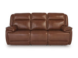 Healy Pier Chocolate Power Reclining Sofa - Ornate Home