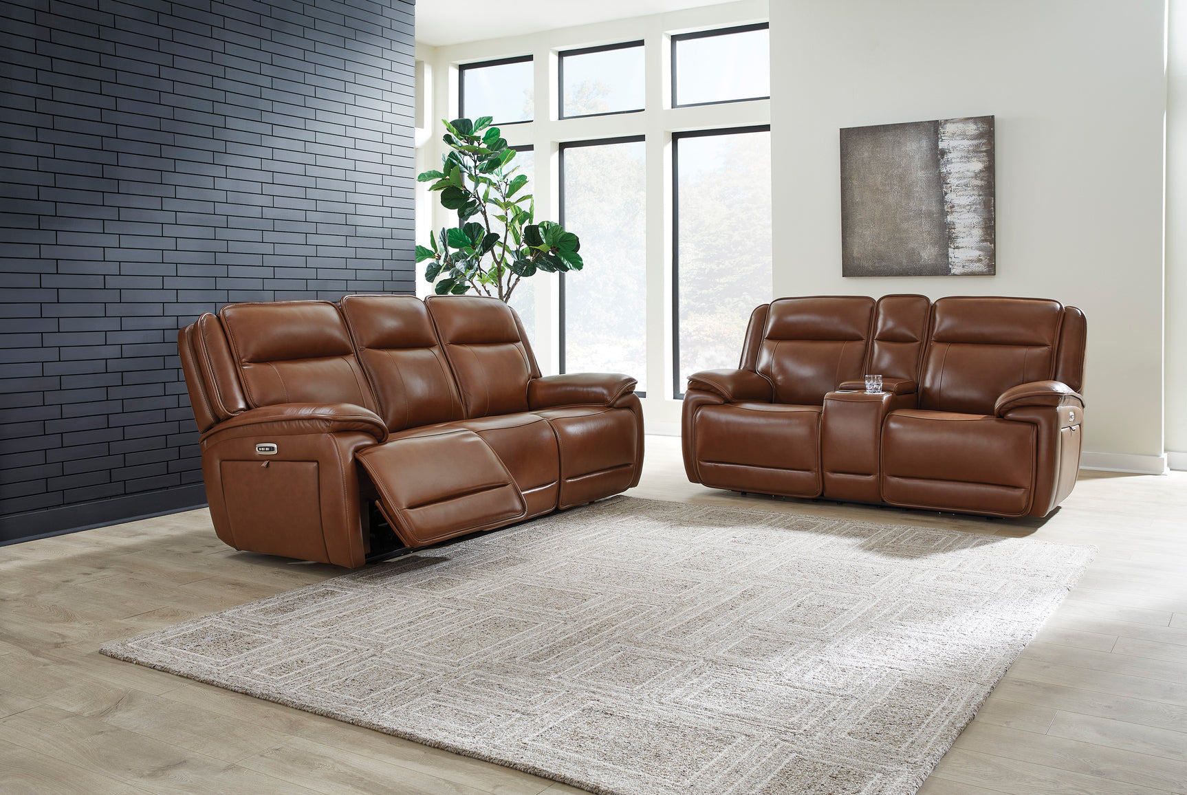 Healy Pier Chocolate Power Reclining Sofa - Ornate Home