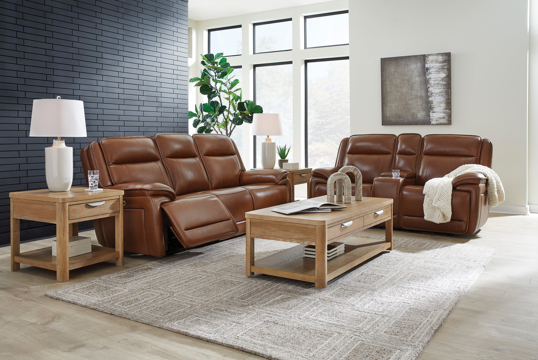 Healy Pier Chocolate Power Reclining Sofa - Ornate Home