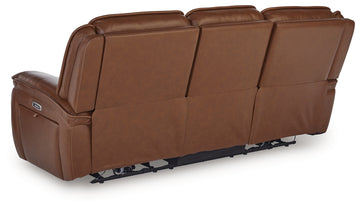 Healy Pier Chocolate Power Reclining Sofa and Loveseat - Ornate Home