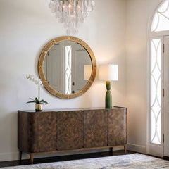 Heart Of Gold Round Mirror - Ornate Home