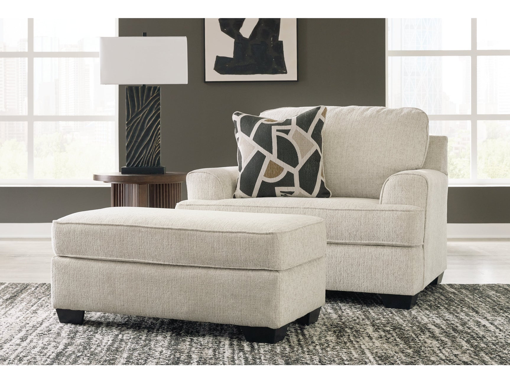 Heartcort Oversized Chair and Ottoman (Online Special Price) - Ornate Home