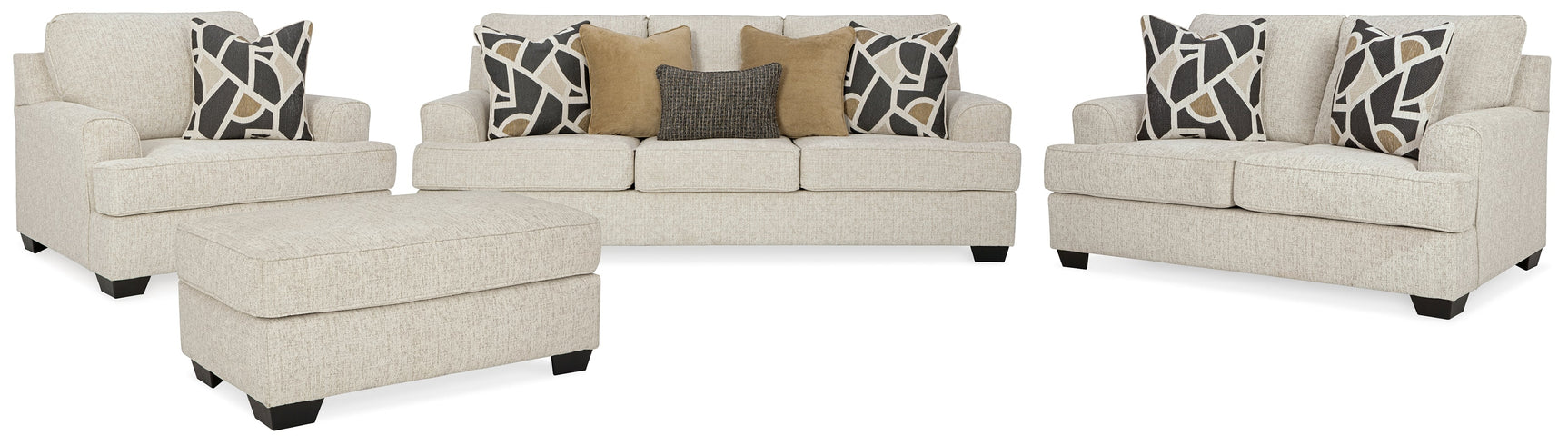 Heartcort Sofa, Loveseat, Oversized Chair and Ottoman (Online Special Price) - Ornate Home