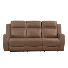 Hearth Brown Double Reclining Sofa - Ornate Home