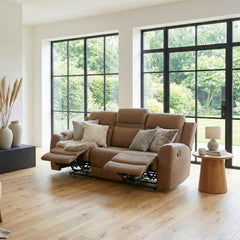 Hearth Brown Double Reclining Sofa - Ornate Home