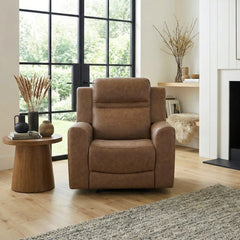 Hearth Brown Reclining Chair - Ornate Home