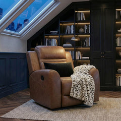 Hearth Brown Reclining Chair - Ornate Home