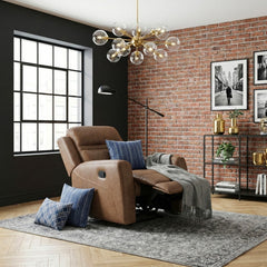 Hearth Brown Reclining Chair - Ornate Home