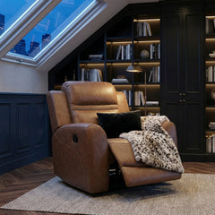Hearth Brown Reclining Chair - Ornate Home