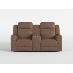 Hearth Gray Double Reclining Loveseat With Center Console - Ornate Home