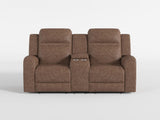 Hearth Gray Double Reclining Loveseat With Center Console - Ornate Home