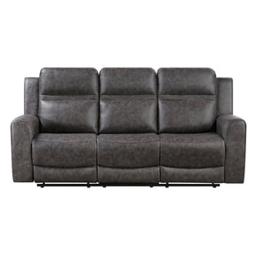 Hearth Gray Double Reclining Sofa - Ornate Home
