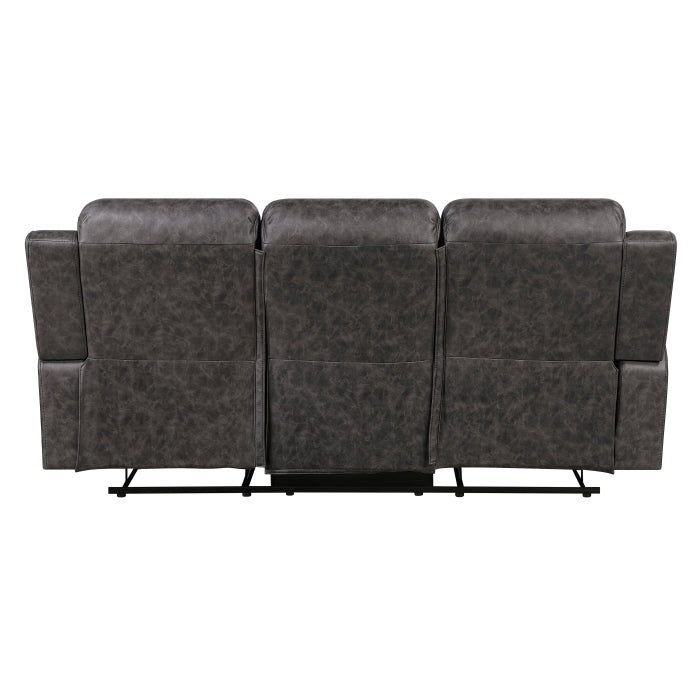 Hearth Gray Double Reclining Sofa - Ornate Home