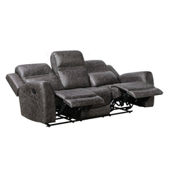 Hearth Gray Double Reclining Sofa - Ornate Home