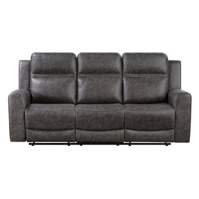 Hearth Gray Double Reclining Sofa - Ornate Home