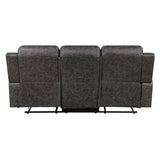 Hearth Gray Double Reclining Sofa - Ornate Home