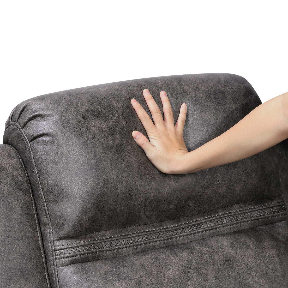 Hearth Gray Double Reclining Sofa - Ornate Home