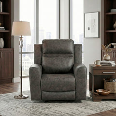 Hearth Gray Reclining Chair - Ornate Home