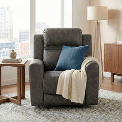 Hearth Gray Reclining Chair - Ornate Home