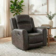 Hearth Gray Reclining Chair - Ornate Home