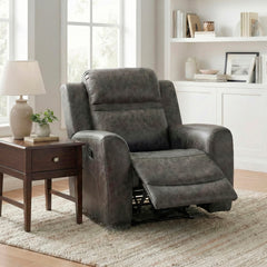 Hearth Gray Reclining Chair - Ornate Home