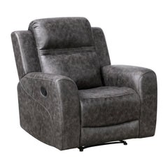 Hearth Gray Reclining Chair - Ornate Home