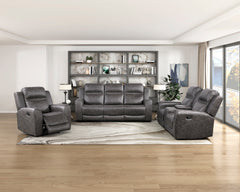 Hearth Gray Reclining Chair - Ornate Home