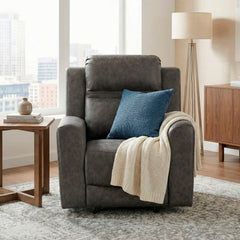 Hearth Gray Reclining Chair - Ornate Home