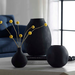 Hearth Matte Black Vases (Set of 3) - Ornate Home