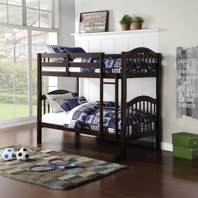 Heartland Espresso Twin/Twin Bunk Bed - Ornate Home
