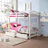 Heartland White Twin/Twin Bunk Bed - Ornate Home
