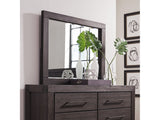 Heath Beveled Glass Mirror in Basalt Grey - Ornate Home