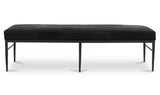 Heath Black Hair On Hide Bench - Ornate Home