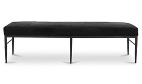 Heath Black Hair On Hide Bench - Ornate Home