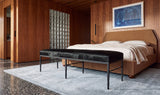 Heath Black Hair On Hide Bench - Ornate Home