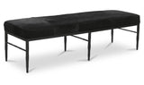 Heath Black Hair On Hide Bench - Ornate Home