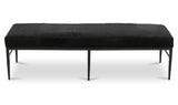 Heath Black Hair On Hide Bench - Ornate Home