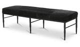 Heath Black Hair On Hide Bench - Ornate Home
