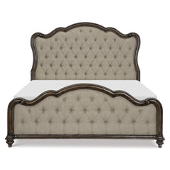 Heath Court Brown Oak/Brown 5-Piece Queen Bedroom Set - Ornate Home