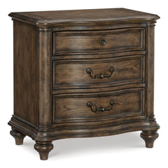 Heath Court Brown Oak/Brown 5-Piece Queen Bedroom Set - Ornate Home