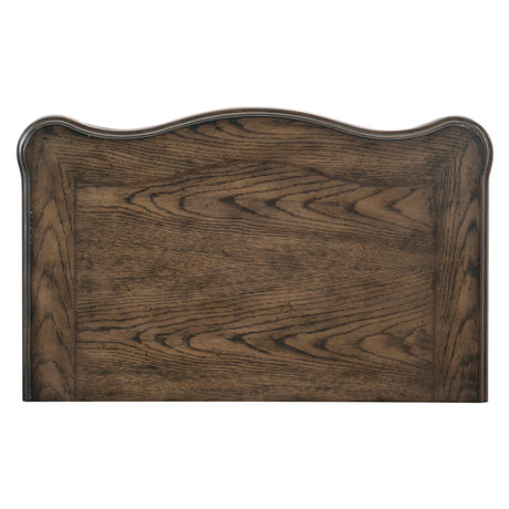 Heath Court Brown Oak/Brown 5-Piece Queen Bedroom Set - Ornate Home