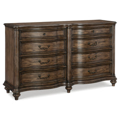 Heath Court Brown Oak/Brown 5-Piece Queen Bedroom Set - Ornate Home