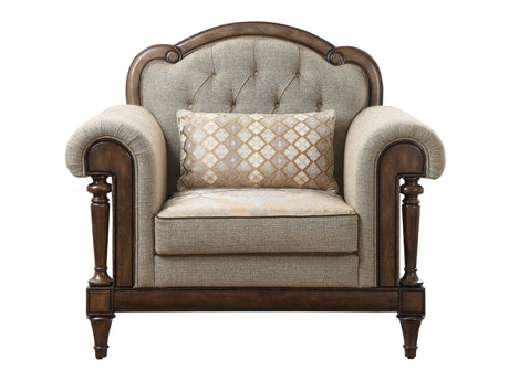 Heath Court Brown Oak Chair - Ornate Home