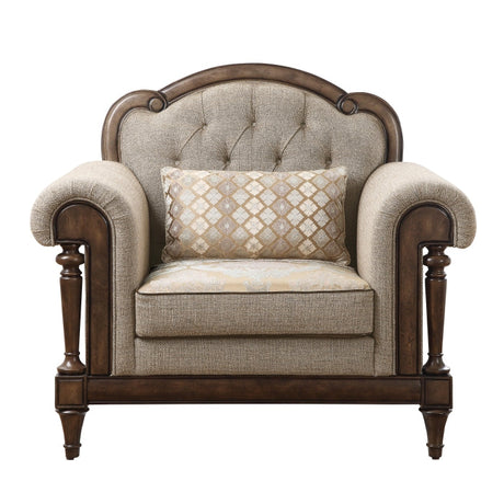 Heath Court Brown Oak Chair - Ornate Home
