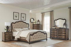 Heath Court Brown Oak Chest - Ornate Home