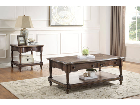 Heath Court Brown Oak Cocktail Table - Ornate Home