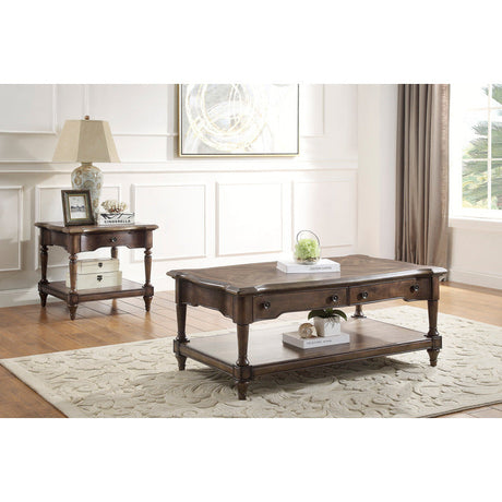 Heath Court Brown Oak Cocktail Table - Ornate Home