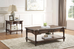 Heath Court Brown Oak End Table - Ornate Home