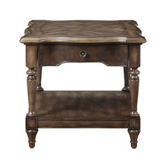 Heath Court Brown Oak End Table - Ornate Home